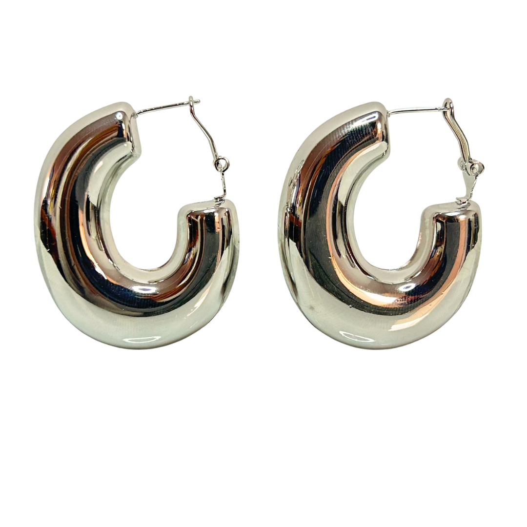 Aretes Hoops Chunky - E219