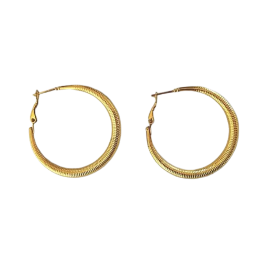 Aretes Hoops + Textura - E310