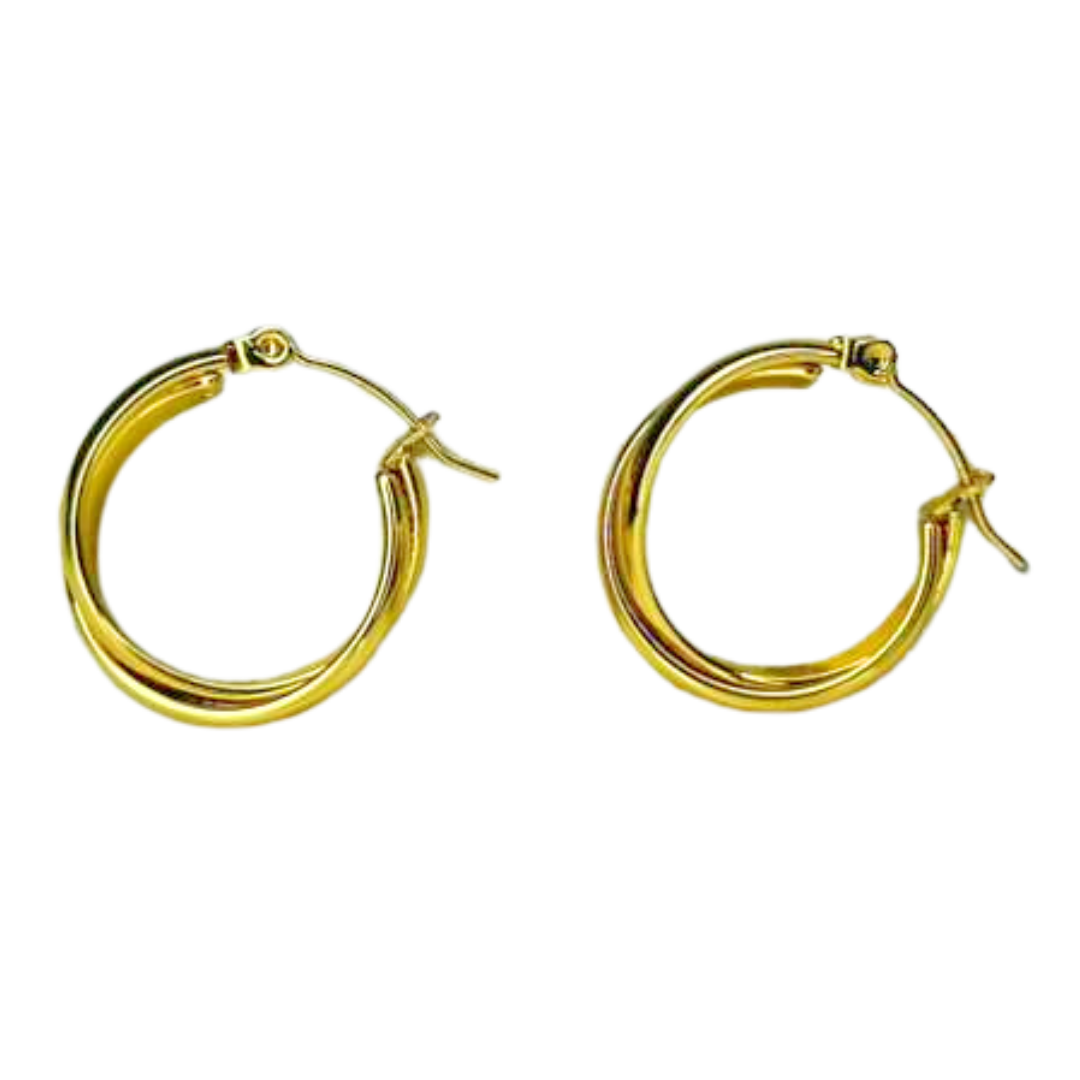 Aretes Hoops Dobles - E537