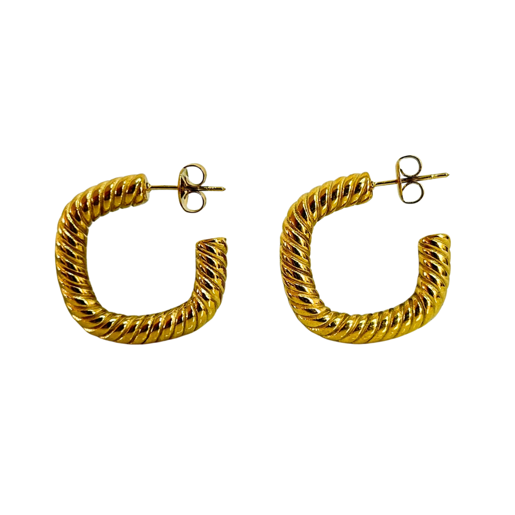 Aretes Hoops Trenzados - E126