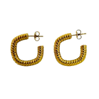Aretes Hoops Trenzados - E126