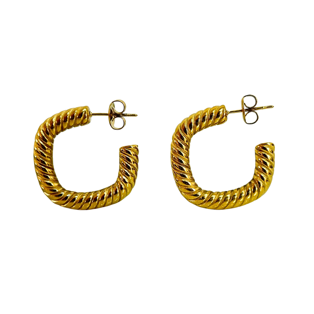 Aretes Hoops Trenzados - E126