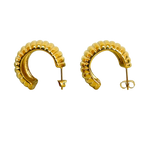 Aretes Hoops + Textura - E132