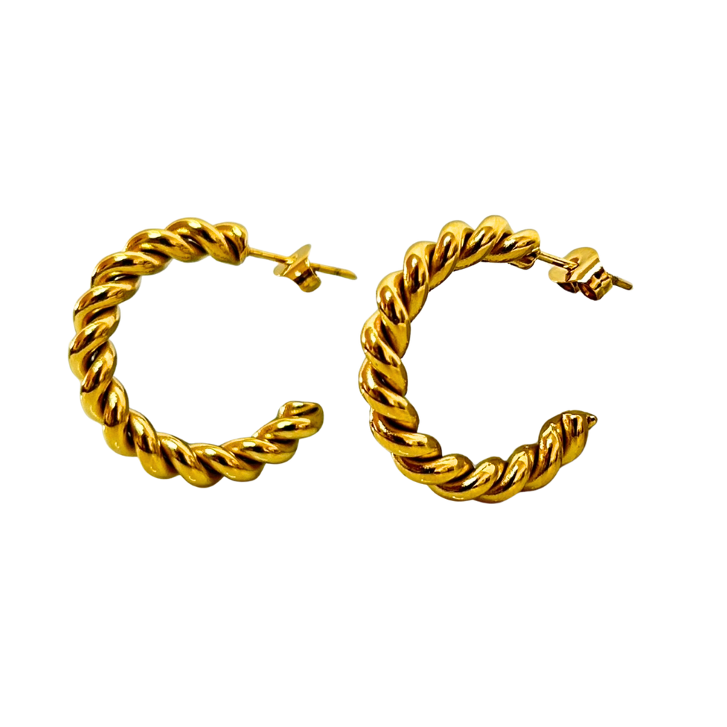 Aretes Hoops Trenzado - E134