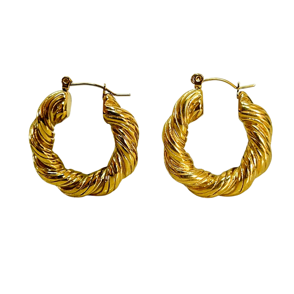 Aretes Hoops Trenzado - E135
