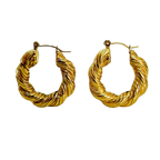 Aretes Hoops Trenzado - E135