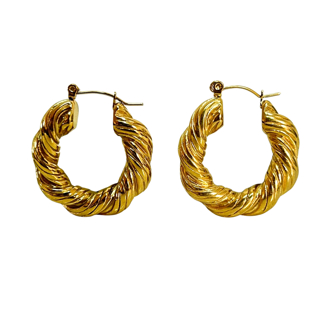 Aretes Hoops Trenzado - E135