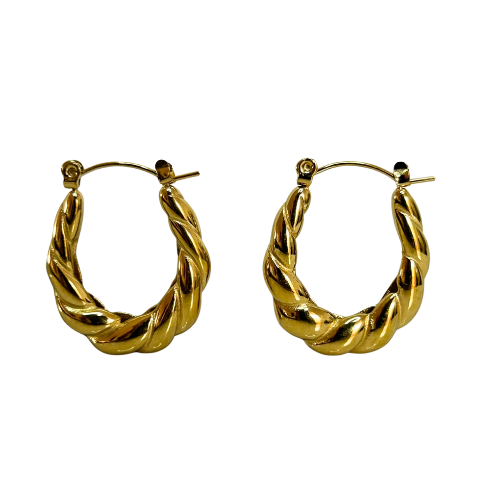 Aretes Hoops Trenzado - E137