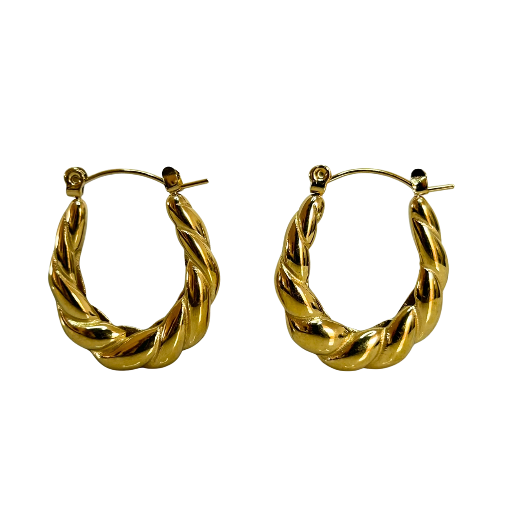 Aretes Hoops Trenzado - E137
