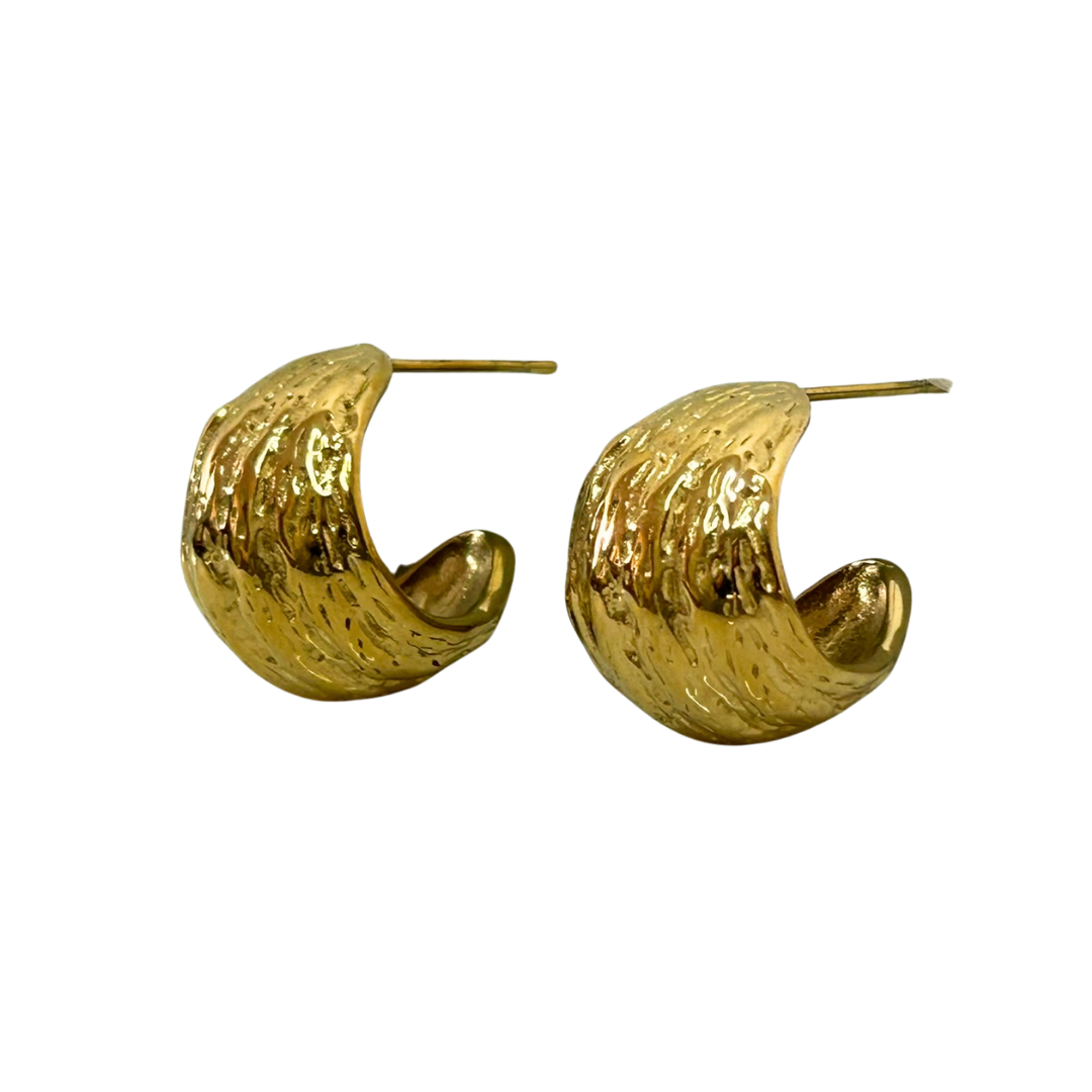 Aretes Hoops + Textura - E143