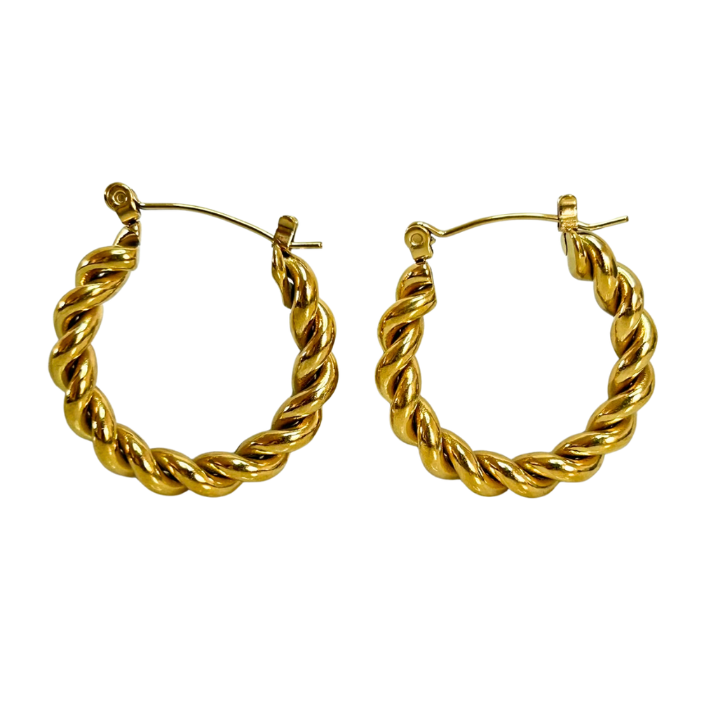 Aretes Hoops Trenzado - E158