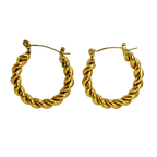 Aretes Hoops Trenzado - E158