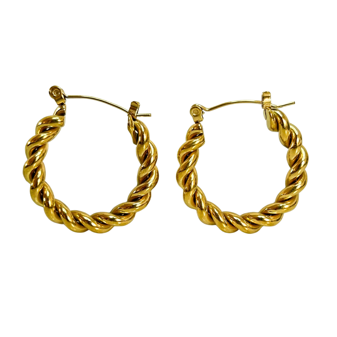 Aretes Hoops Trenzado - E158