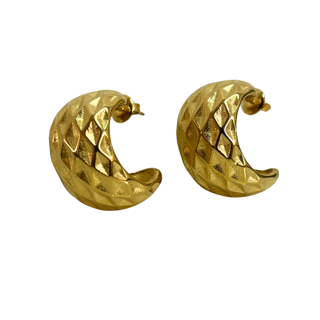 Aretes Hoops + Textura - E175