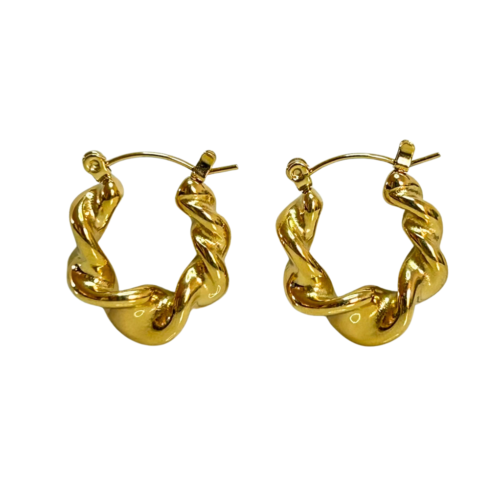 Aretes Hoops Trenzado - E189