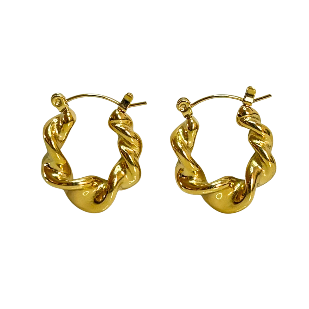 Aretes Hoops Trenzado - E189