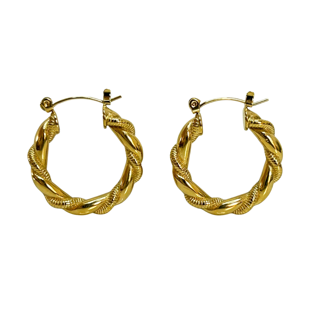 Aretes Hoops Trenzado - E190