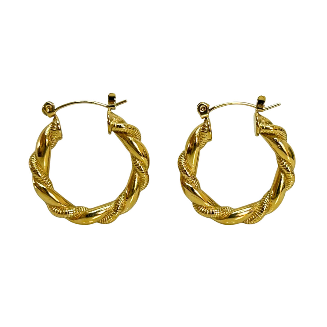 Aretes Hoops Trenzado - E190