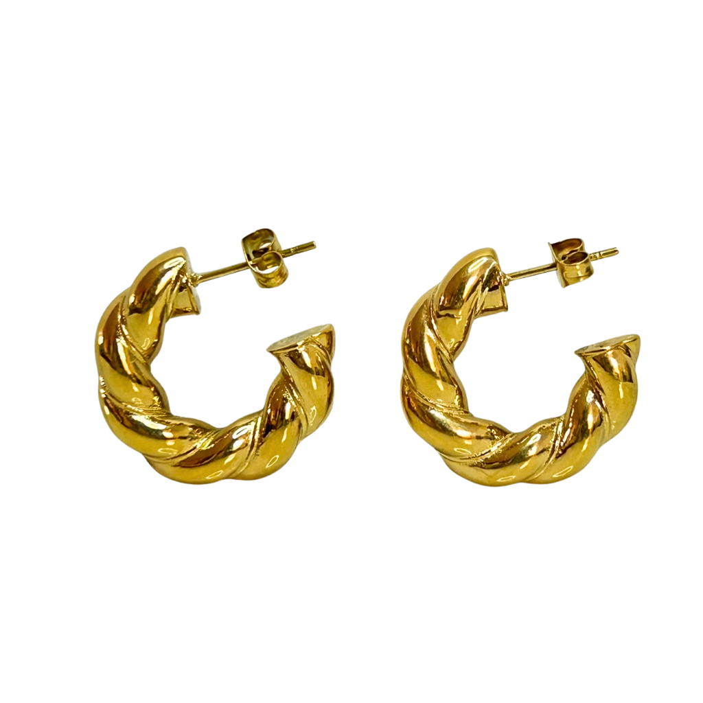 Aretes Hoops Trenzado - E191