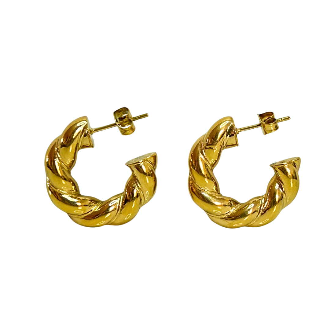 Aretes Hoops Trenzado - E191