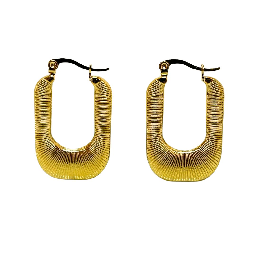 Aretes Hoops + Textura - E199