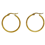 Aretes Hoops + Textura - E277