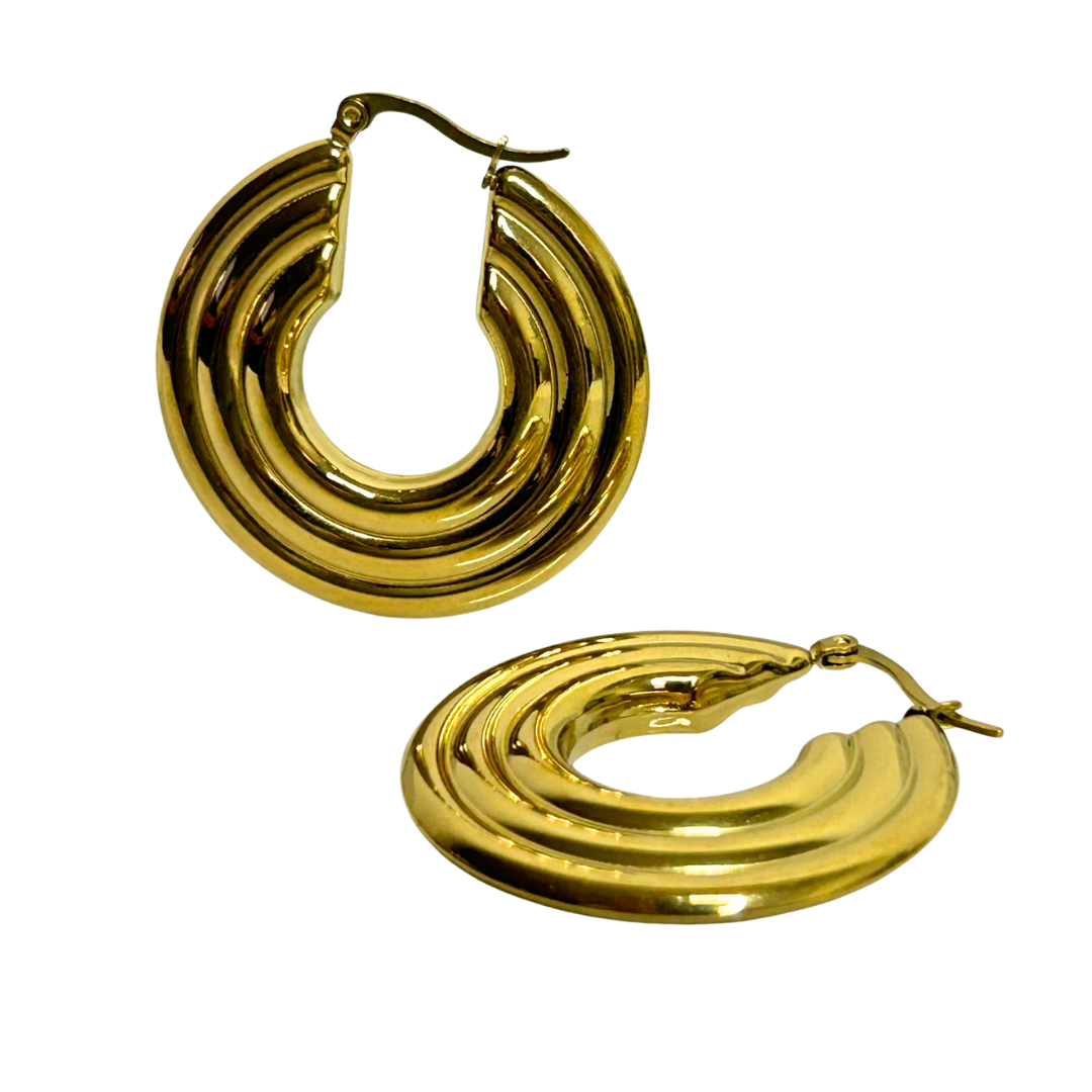 Aretes Hoops Chunky - E289