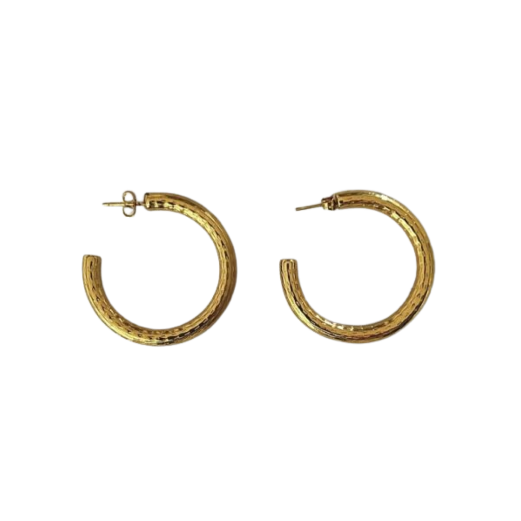 Aretes Hoops + Textura - E312