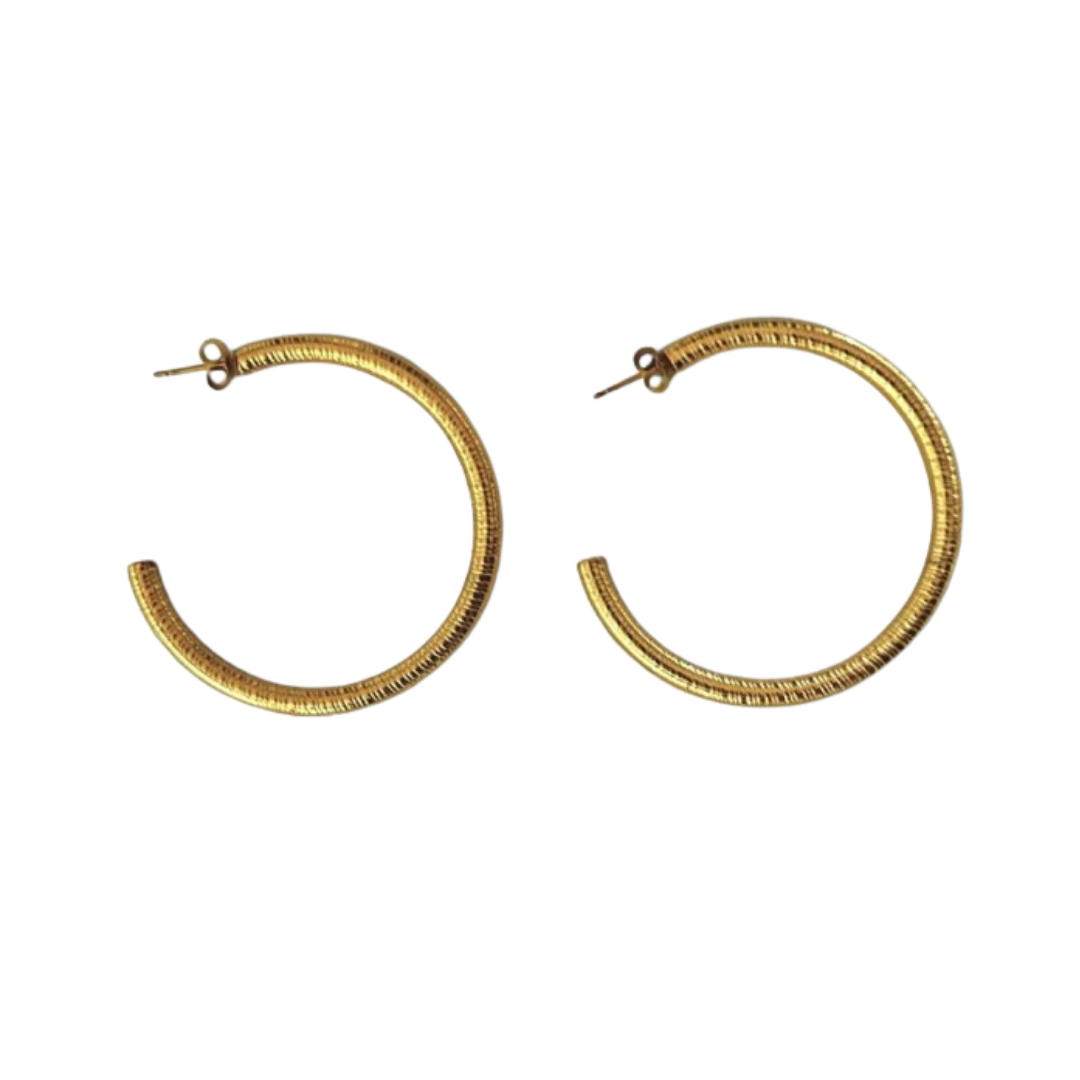 Aretes Hoops + Textura - E314