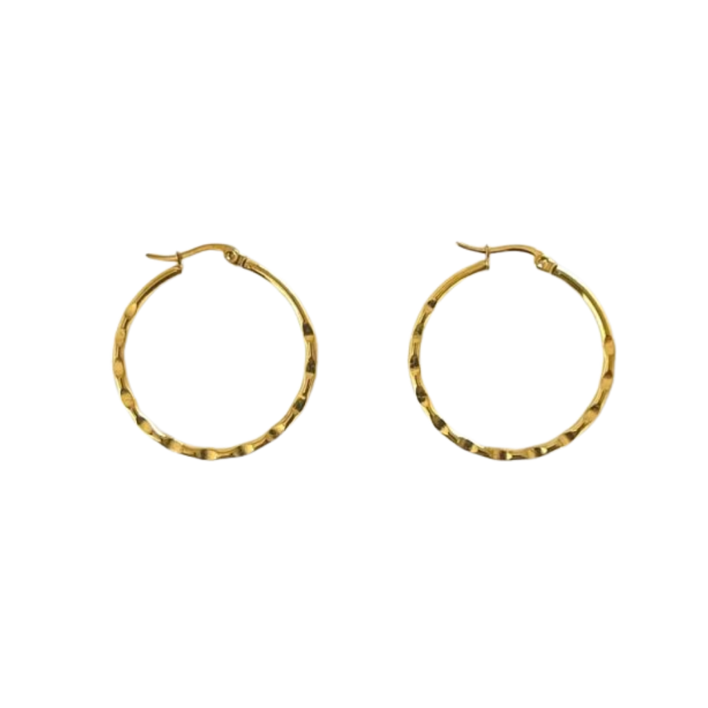 Aretes Hoops + Textura - E315