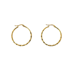 Aretes Hoops + Textura - E315
