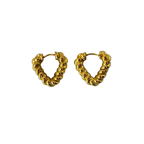 Aretes Heart Trenzados - E344