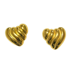 Aretes Heart + Textura - E369