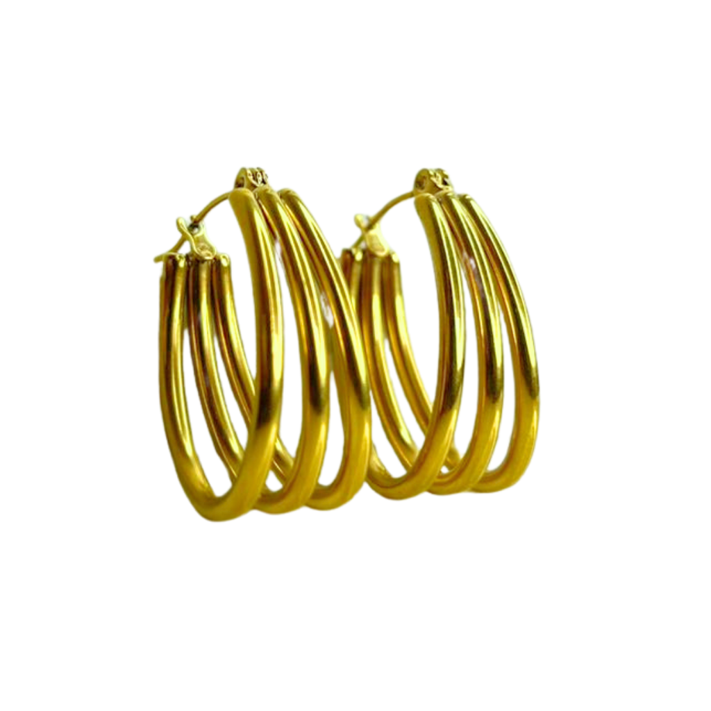 Aretes Hoops triple - E384