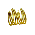 Aretes Hoops triple - E384