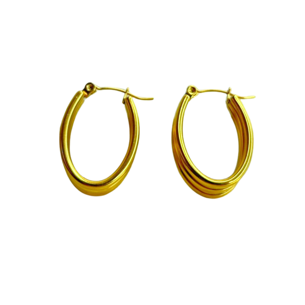 Aretes Hoops triple - E384