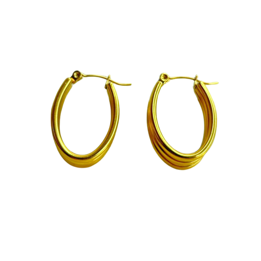Aretes Hoops triple - E384