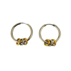 Aretes Dual Glow Hoops - E483