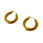 Aretes Hoops Trenzados - E488