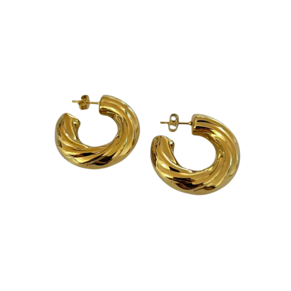 Aretes Hoops Trenzados - E498