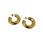 Aretes Hoops Trenzados - E498