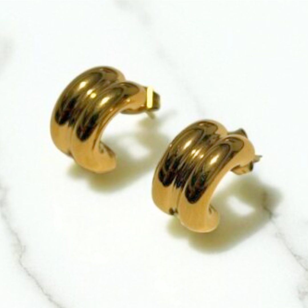 Aretes Hoops Chunky - E473