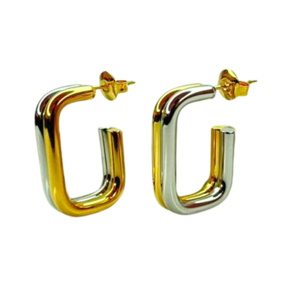 Aretes Dual Glow Hoops - E477