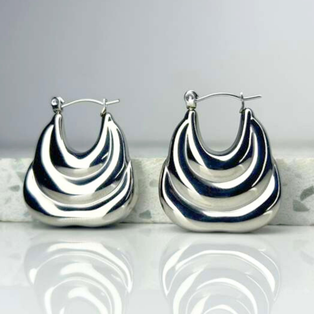 Aretes Hoops Chunky - E525