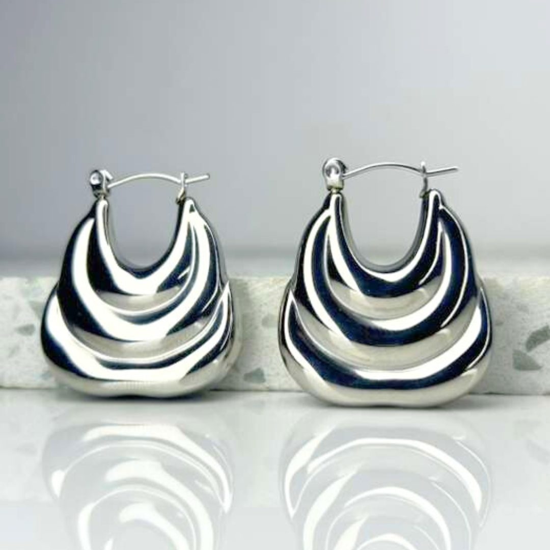 Aretes Hoops Chunky - E525