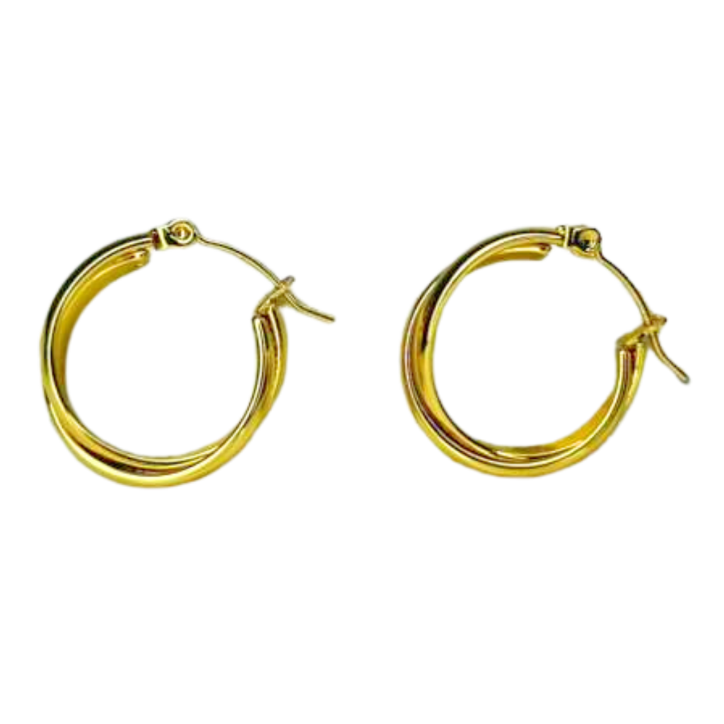 Aretes Hoops Dobles - E537