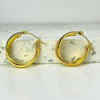 Aretes Hoops Dobles - E537
