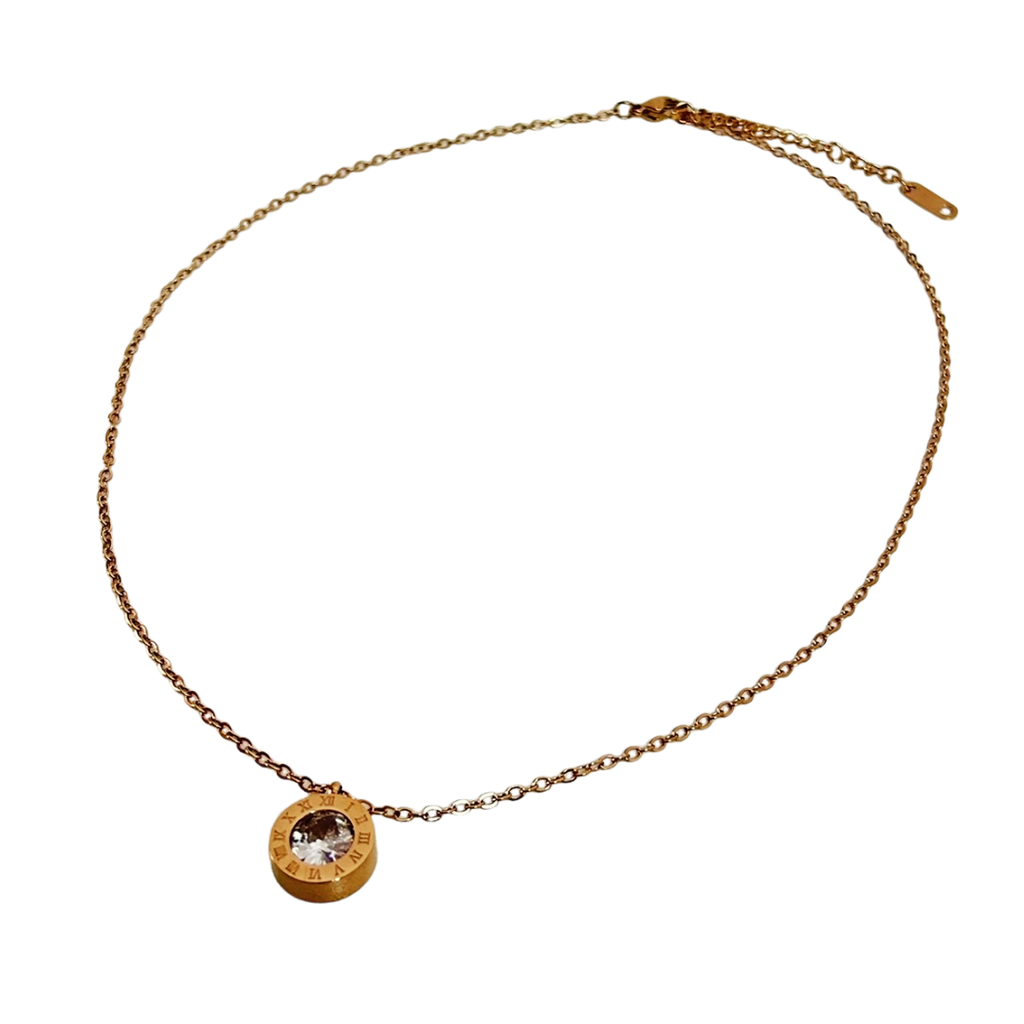 Collar Gold Rose - N014