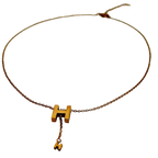 Collar Letra H Gold Rose - N042