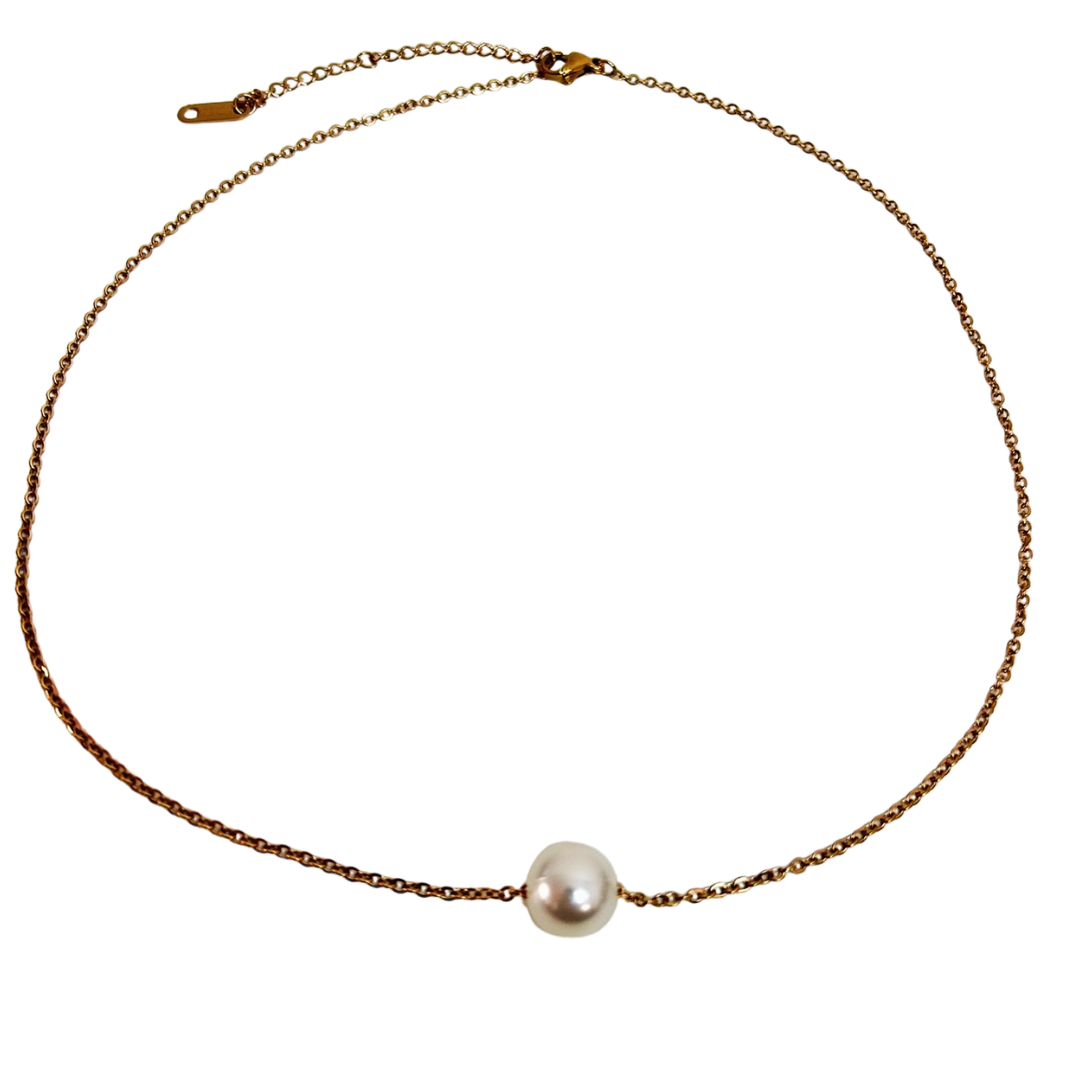 Collar Perla Serena gold rose N046